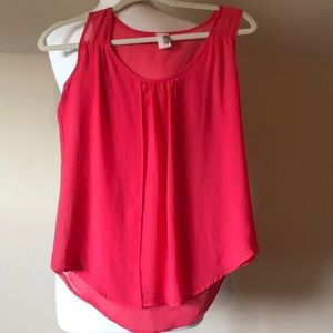 Shear Bright Pink Tank Top